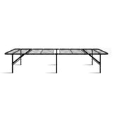 Pisa Foldable Metal Bed Frame - Black Single