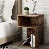 Ottawa Wooden Bedside Table Nightstand Side End Lamp Table Bedroom Rust - Oak