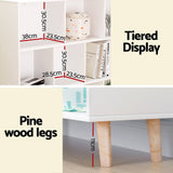 Artiss Bookshelf 3 Tiers 10 Cubes - Cora White
