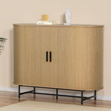 Varian Wooden Buffet Sideboard Cupboard Cabinet Sliding Doors Pantry Storage - Pine