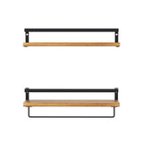 Artiss Floating Wall Shelf Set of 2