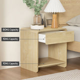 Winnipeg Wooden Bedside Table - Pine