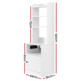 Estevan Wooden Bedside Table - White