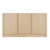 Todd Wooden Buffet Sideboard Marble Style Tabletop - Pine
