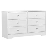 Artiss 6 Chest of Drawers - White