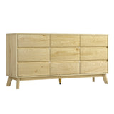 Artiss 9 Chest of Drawers Tallboy Cabinet - Pine