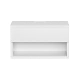 Ontario Wooden Bedside Table Floating Nightstand - White