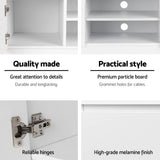 Dyre 120cm TV Entertainment Unit - White - White