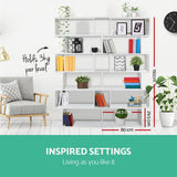 Artiss Bookshelf 6 Tiers - Riva White