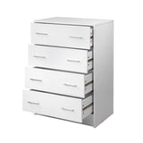 Artiss 4 Chest of Drawers - White