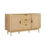 Rowan Rattan Buffet Sideboard - Oak