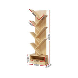 Artiss Tree Bookshelf 7 Tiers - Echo Oak