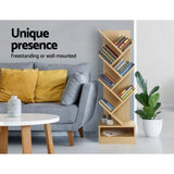 Artiss Tree Bookshelf 7 Tiers - Echo Oak