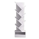 Artiss Tree Bookshelf 7 Tiers - Echo White