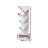 Artiss Tree Bookshelf 7 Tiers - Echo White