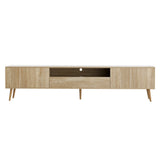Bethany 200cm Entertainment Unit TV Cabinet Storage Drawers - Pine