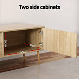 Bethany 200cm Entertainment Unit TV Cabinet Storage Drawers - Pine