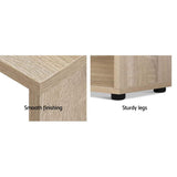Artiss Computer Desk Bookshelf Oak 130cm