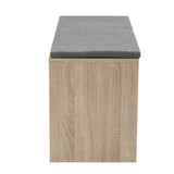 Ashtyn 90cm Dining Bench Upholstery Seat Wooden Chair - Oak