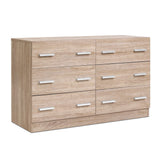 Artiss 6 Chest of Drawers - Pine