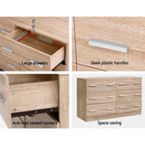 Artiss 6 Chest of Drawers - Pine