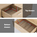 Artiss 7 Chest of Drawers - Pine