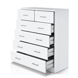 Artiss 6 Chest of Drawers - White