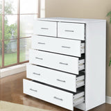 Artiss 6 Chest of Drawers - White