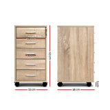 Artiss Filing Cabinet 5 Drawer Office Storage Organiser