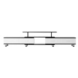 Olia 160cm to 220cm TV Cabinet Entertainment Unit Extendable - Black & White