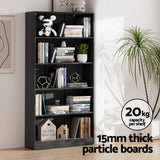 Artiss Bookshelf 5 Tiers Anton Black