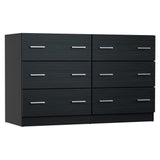 Artiss 6 Chest of Drawers - Black