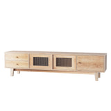 Aaron 180cm TV Cabinet Entertainment Unit Stand Storage Drawer - Pine