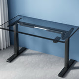 Artiss Electric Standing Desk Frame Only Height Adjustable 70Kg Load Black
