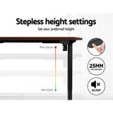 Artiss Standing Desk Motorised Walnut 120cm