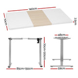 Artiss Standing Desk Electric Sit Stand Desks 140cm