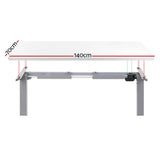 Artiss Standing Desk Motorised 140cm White