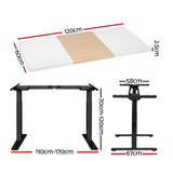 Artiss Standing Desk Motorised Electric Dual Motor 120cm