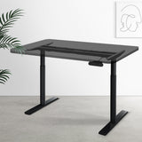 Artiss Standing Desk Frame Only Dual Motor Motorised Adjustable 125Kg Load Black