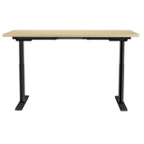 Artiss Standing Desk Motorised Electric Dual Motor White Oak 140cm