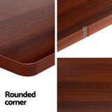 Artiss Standing Desk Motorised Electric Dual Motor Walnut 140cm