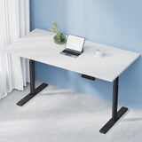 Artiss Standing Desk Motorised Electric Dual Motor White 140cm
