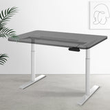 Artiss Standing Desk Frame Only Dual Motor Motorised Adjustable 125Kg Load White