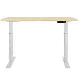 Artiss Standing Desk Motorised Electric Dual Motor 140cm White Oak