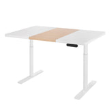 Artiss Standing Desk Motorised Electric Dual Motor Splice White Pine 120cm