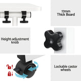 Artiss Laptop Desk Table Adjustable 80cm White