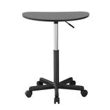 Artiss Laptop Desk Portable Height Adjustable Table Caster Wheels 60cm Black