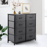 Levede Storage Cabinet Tower Chest Dark Grey
