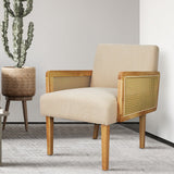 Rattan Lounge Armchair - Natural