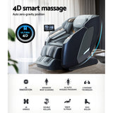 Hector 4D Massage Chair Electric Recliner Double Core Mechanism Massager - Grey